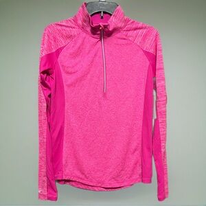 Danskin Bright Pink Long Sleeve Half-Zip Athletic Jacket Size Small NWT